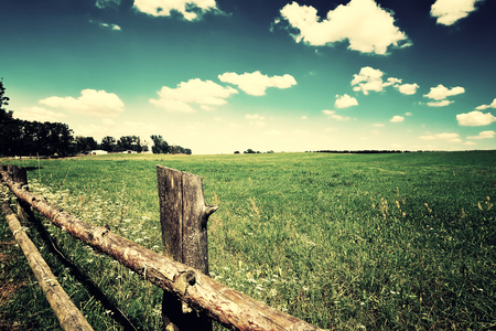 Country landscape with beautiful sky.の写真素材