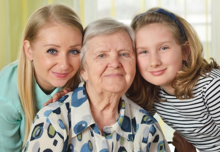 Three generations of women. Happy family.の写真素材