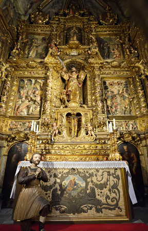 Cathedral of Saint Eulalia in Barcelona, Spainのeditorial素材