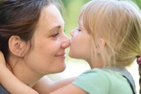 Mother and daughter.の写真素材
