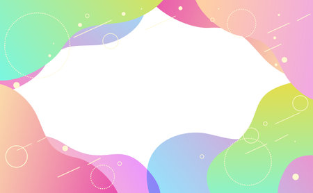 Colorful pop frame background vector illustrationのイラスト素材