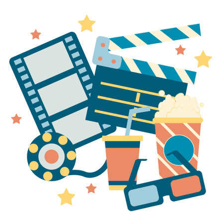 Movie Illustrationのイラスト素材