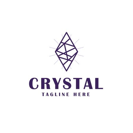 crystal icon design.のイラスト素材