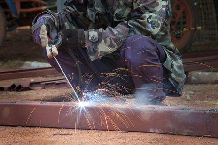 welder Welding Sparks steel
