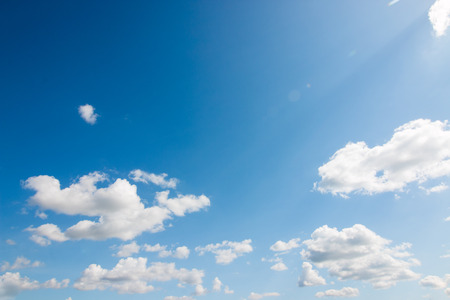 blue sky with cloudの写真素材