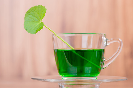 Medicinal thankuni leaves of Indian subcontinent with extract