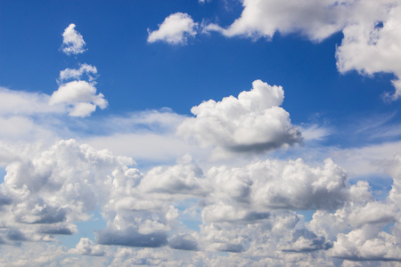 clouds in the blue sky