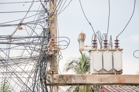 Tangle of Electrical Wires