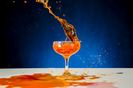 red wine splashの写真素材