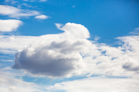 clouds in the blue sky