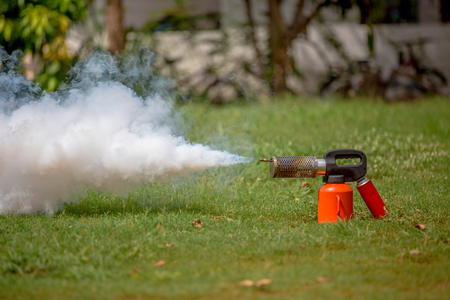small fogging for dengue controlの写真素材