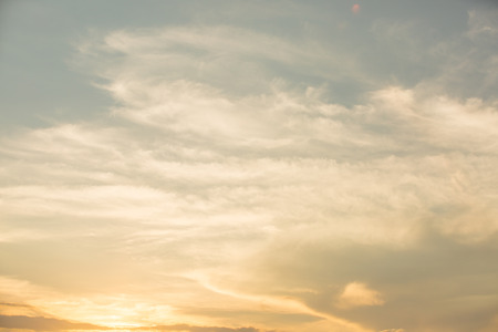 Sunset or sunrise Sky Background,sunset or sunrise with orange skyの写真素材