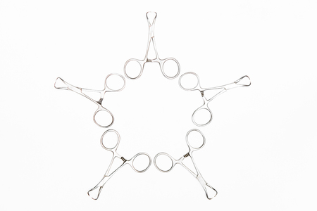 surgicall tool on white background