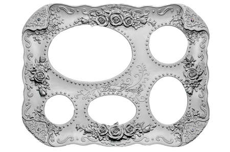 Picture frames can be put to many images.の写真素材