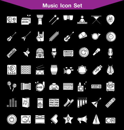 Music icon setのイラスト素材