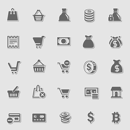 Ecommerce icons setのイラスト素材