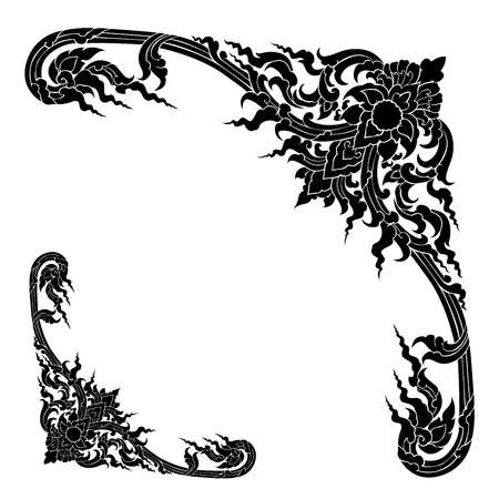 Thai art pattern vectorのイラスト素材