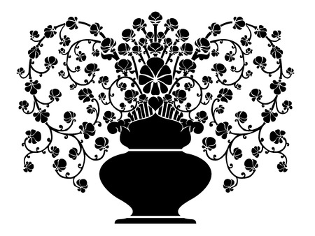 Tree Art Line Thai Vector Epsのイラスト素材
