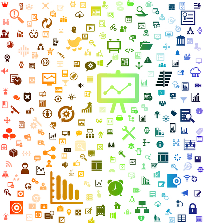 Business icon backgroundのイラスト素材