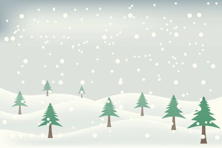 beautifull snoflake winter background landscapeのイラスト素材