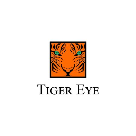 tiger eye logo. tribal tattoos. t-shirt design. cover .etcのイラスト素材