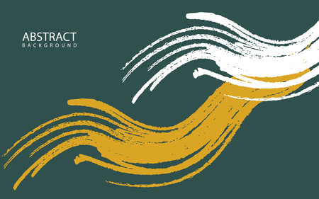 paint splash background with green yellow and white color combinationのイラスト素材