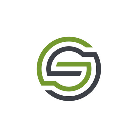 Initial Letter G Logo Template vector design. Linked letter G logo design.のイラスト素材