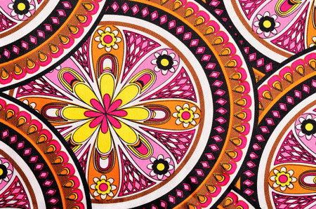 Graphic  flowers abstract print as background.の写真素材