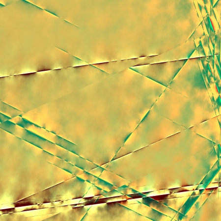 Yellow and green metal scratch abstract futuristic background  For creative layout design, scientific illustrations, and web template or site wallpaperの写真素材