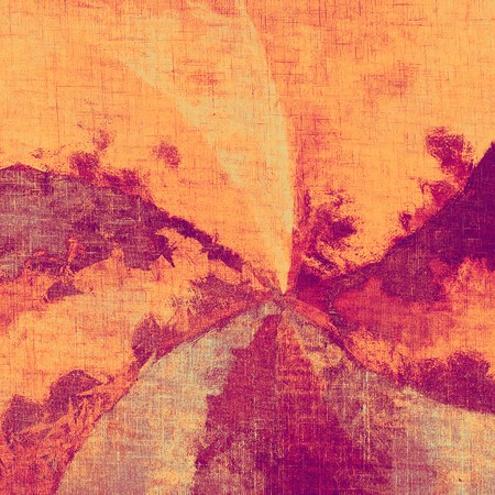 Antique vintage textured background. With different color patterns: yellow, brown, red, orange,...