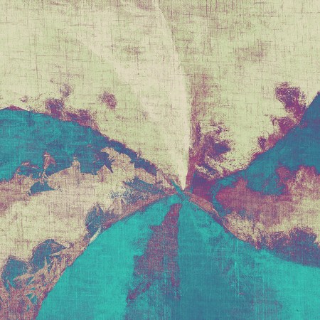 Aging grunge texture, old illustration. With different color patterns: gray; blue; purple (violet);...