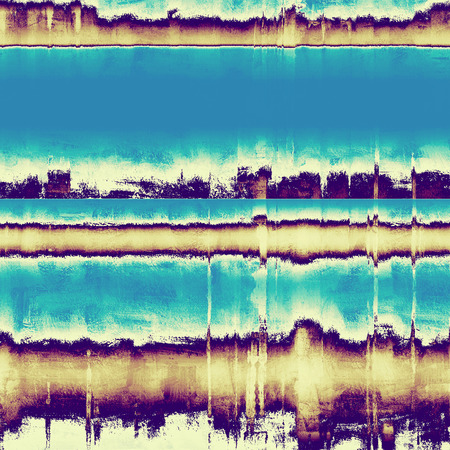 Grunge texture with decorative elements and different color patterns: gray; blue; cyan; yellow (beige); purple (violet)の写真素材