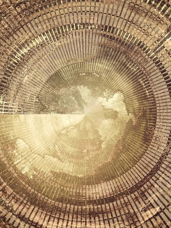 Designed grunge texture or background. With different color patterns: yellow (beige); brown; gray; blackの写真素材