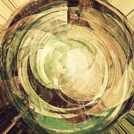 Abstract distressed grunge background. With different color patterns: yellow (beige); brown; black; greenの写真素材