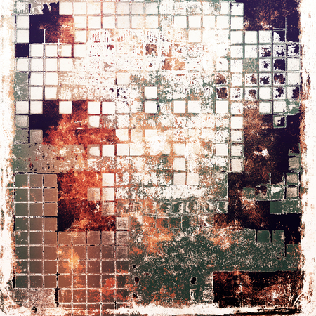 Designed grunge texture or retro background. With different color patterns: brown; gray; black; red (orange); whiteの写真素材