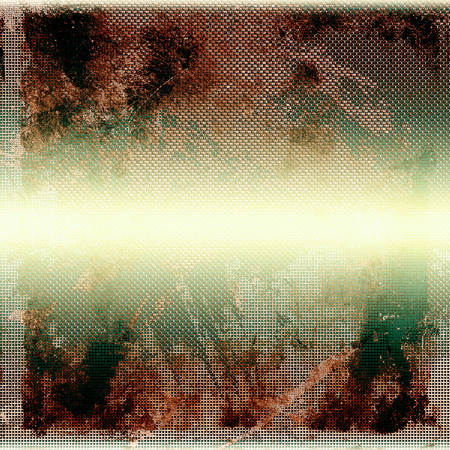 Grunge retro vintage textured background. With different color patterns: yellow (beige); brown; green; gray; whiteの写真素材