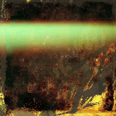 Rough grunge texture. With different color patterns: yellow (beige); brown; green; red (orange);...