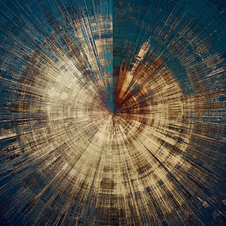 Spherical abstract rough grunge background, colorful texture. With different color patterns: yellow (beige); brown; blue; black; grayの写真素材