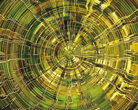 Spherical vintage texture, old style frame decoration with grunge graphic elements and different color patterns: yellow (beige); brown; green; grayの写真素材