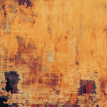 Decorated texture, antique vintage background with different color patterns: yellow (beige); brown;...