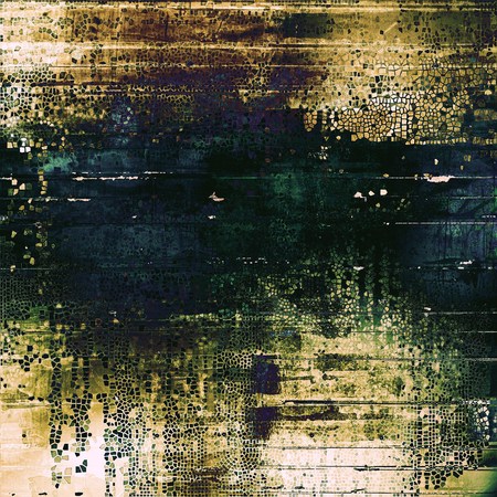 Vintage style shabby texture or background with classy grungy elements and different color patterns:...
