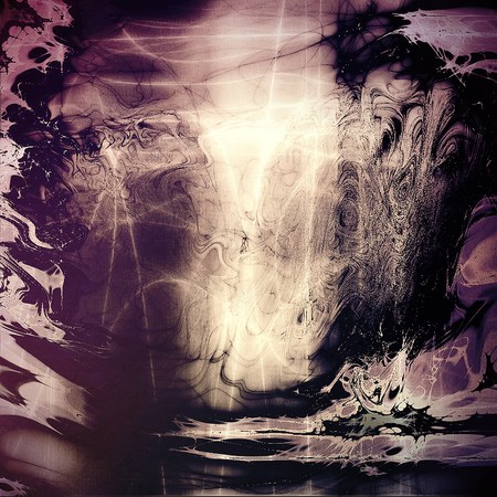 Grunge retro texture, aged background with vintage style elements and different color patterns: yellow (beige); blue; purple (violet); black; pinkの写真素材