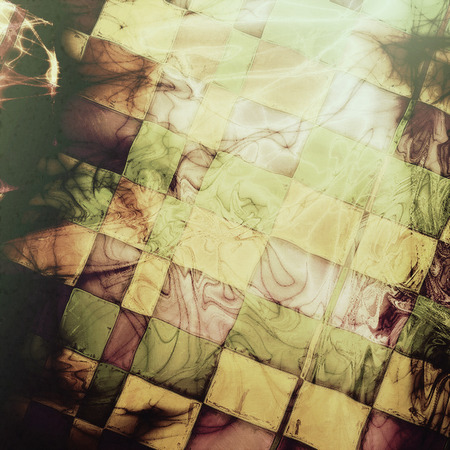 Geometric abstract grunge background or damaged vintage texture. With different color patterns:...