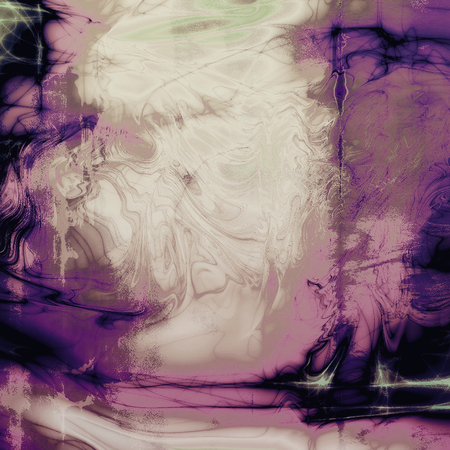 Aged grunge graphic background with shabby texture in vintage style and different color patterns: yellow (beige); brown; blue; purple (violet); pink; blackの写真素材