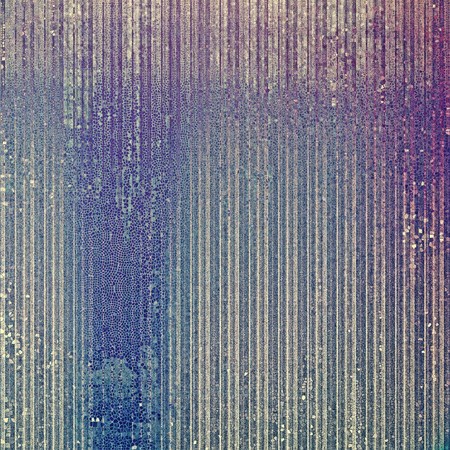 Vintage template or background with grungy texture, antique decor and different color patterns: gray; blue; purple (violet); cyan; pinkの写真素材