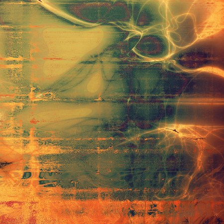 Retro texture, shabby and ragged background in grunge style. With different color patterns: yellow...