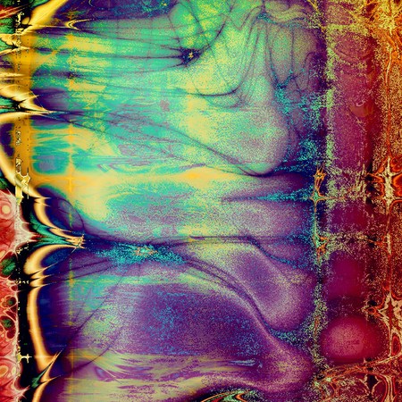 Grunge old texture used as abstract vintage style background. With different color patterns: yellow...