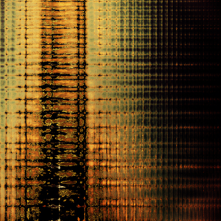 Creative elegant design used as retro background for your art project. With grunge texture and different color patterns: yellow (beige); brown; gray; red (orange); blackの写真素材