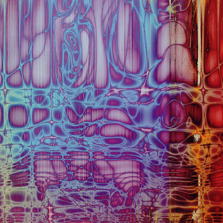 Retro style background with grungy vintage texture and different color patterns: yellow (beige); blue; red (orange); purple (violet); pinkの写真素材