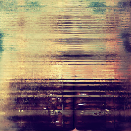 Old-style dirty background with textured vintage elements and different color patterns: yellow (beige); brown; gray; blue; purple (violet); pinkの写真素材